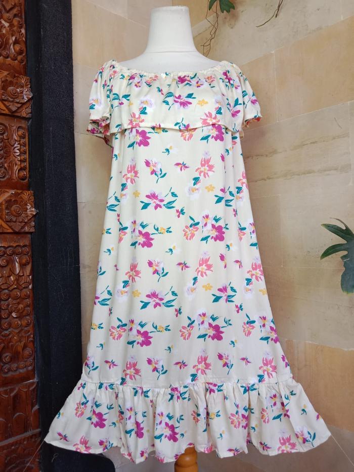 Gambar Daster Faza Rempel / BISA BUSUI - ANEMONE CREAM dari LEE SHOP BALI undefined Tokopedia