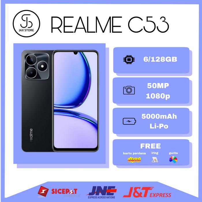 Gambar REALME C53[6/128, GARANSI RESMI] - Hitam dari JX-Cell undefined Tokopedia