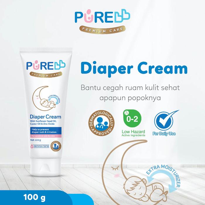 Gambar Pure Baby Diaper Cream 100 gr - 200 gr - 100gr dari TIPTOP BABYSHOP undefined Tokopedia