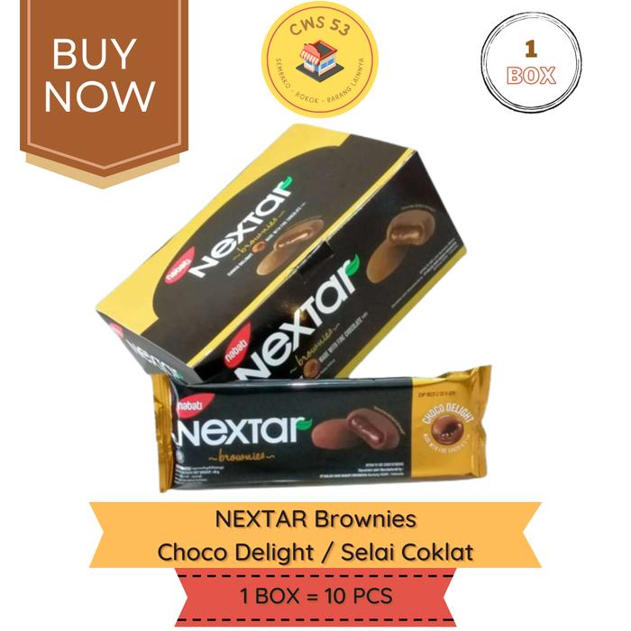 Gambar NEXTAR Nastar Brownies Choco Delight Coklat - 1 Box / 10 Pcs dari C W S undefined Tokopedia