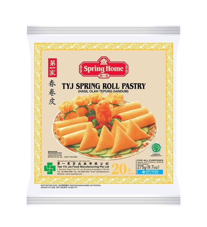 Gambar Spring Home Tyj Spring Roll Pastry Kulit Lumpia 8,5 inch dari Kuka Kuka Meat Shop Jaksel undefined Tokopedia