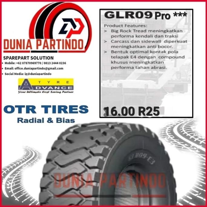 Jual Ban TL Truck Bus 16.00 R25 ADVANCE GLR09PRO***, Chat Diskon Harga ...