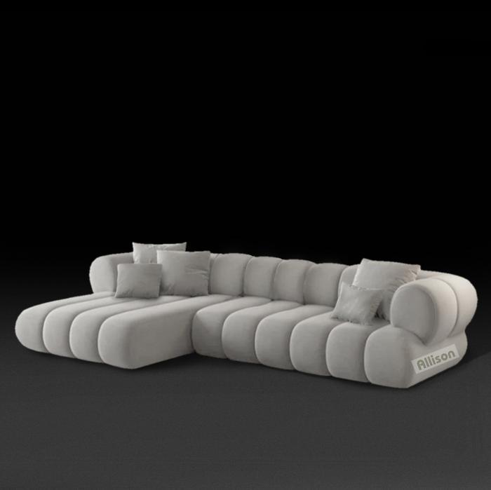 Gambar Sofa L | Sofa Sudut | Sofa Minimalis | Sofa Corner | Allison Sofa - Broken White, 220x140 dari Allison Sofa Official undefined Tokopedia