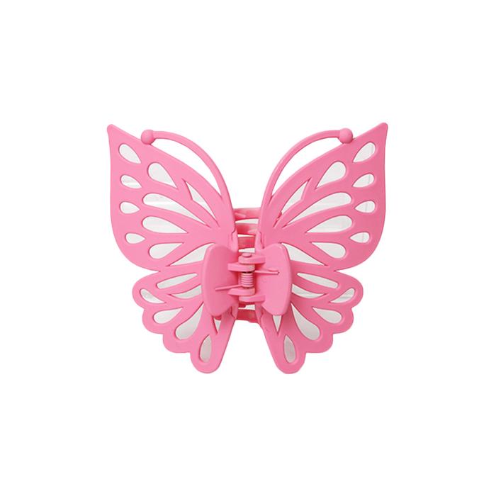 Gambar Stroberi Shape Color Butterfly Hair Clip - Dark Pink dari Stroberi Accessories undefined Tokopedia