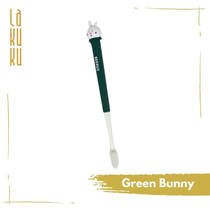 Gambar Lakuku - Sikat Gigi Lembut Anak Character Cartoon Animal Tooth Brush - Green Bunny dari Lakuku Online Shop undefined Tokopedia