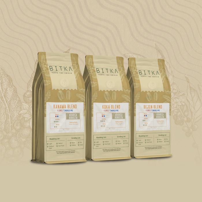 Gambar BITKA Flores Temanggung Blend | Multi Origin Coffee | Biji Kopi - KOKA 250gram, Biji Kopi dari BITKA ORIGIN undefined Tokopedia