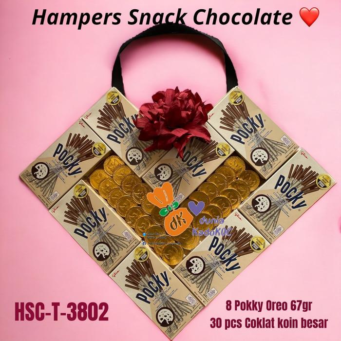 Gambar Hampers Snack+coklat bentuk Love kekinian - HSC-3802+bunga dari Dunia Kadokoe undefined Tokopedia