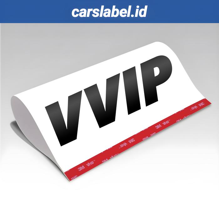Gambar VVIP Label Tag Mobil - Variasi Pintu Bagasi - Hiasan Stiker Lego - Putih dari Carslabel undefined Tokopedia
