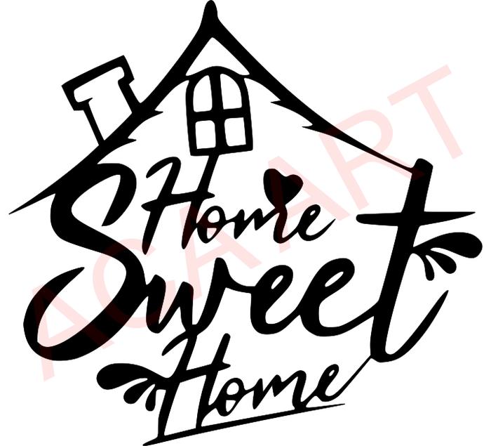 Gambar Hiasan Dinding Wall Decor Laser Cut Aesthetic Home Sweet Home [TL027] - 1, P:20cm dari Aca Art 23 undefined Tokopedia