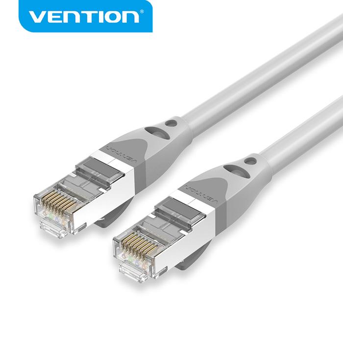 Gambar Kabel LAN Vention Gigabit Ethernet RJ45 Cat.6/6a S/FTP 8M - 45M - IBH - Grey, 8M dari XLink Surabaya undefined Tokopedia