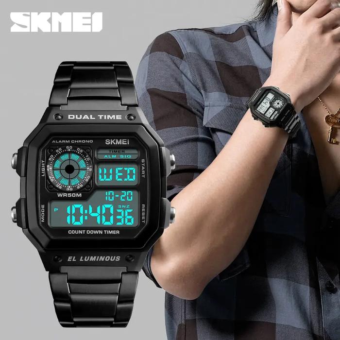 Gambar jam tangan digital skmei pria /wanita dari aqila 2 store undefined Tokopedia