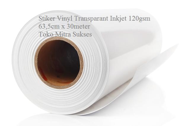 Gambar Stiker Vinyl Transparant Inkjet Roll - 63.5cm x 30m dari Toko Mitra Sukses undefined Tokopedia