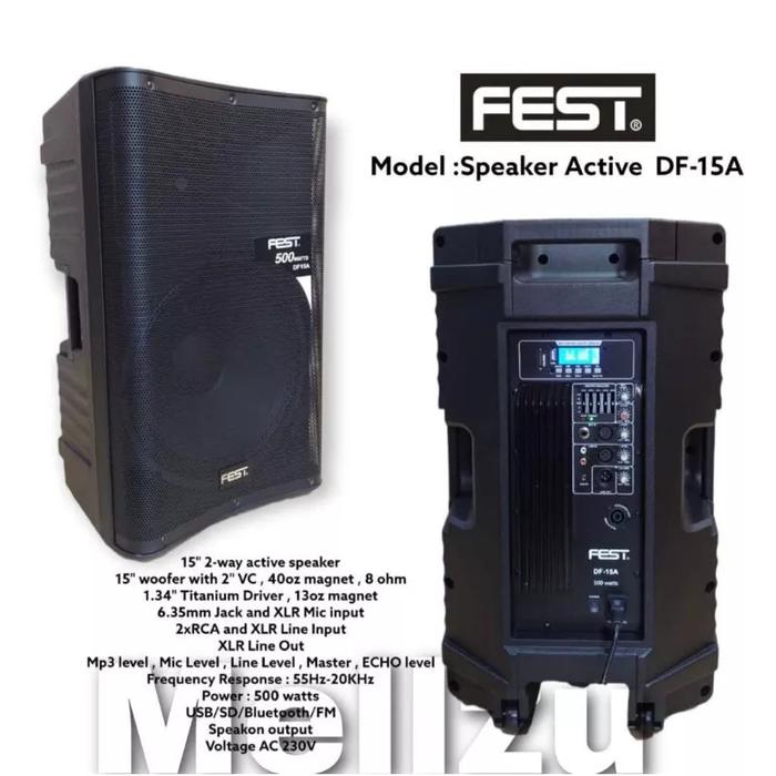 Gambar Speaker Aktif Ashley Hero 15A Original Active Ashley HERO15A 15 inch - FEST DF 15 A dari Mellzu Store undefined Tokopedia