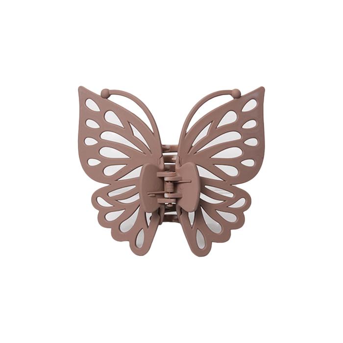 Gambar Stroberi Shape Color Butterfly Hair Clip - Brown dari Stroberi Accessories undefined Tokopedia
