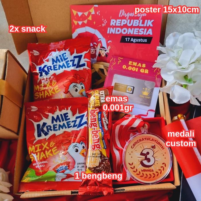 Gambar Hadiah Lomba 17 Agustus / Hampers Medali Lomba - Set C, Juara 3 dari KADONESIA undefined Tokopedia