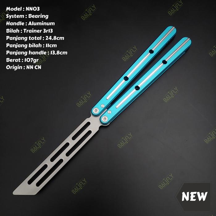 Gambar Balisong Butterfly Knife NN03 - Blue dari BaliFly undefined Tokopedia
