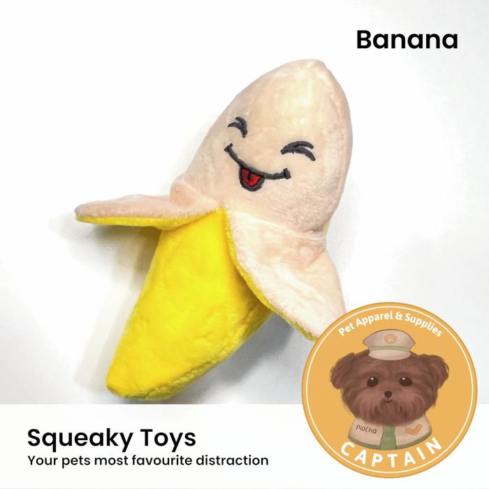 Gambar MAINAN GIGIT SQUEAKY TOYS LUCU BISA BUNYI KUCING ANJING CATNIP DENTAL - Pisang dari CaptainPetId undefined Tokopedia