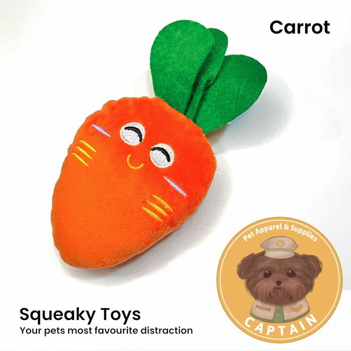 Gambar MAINAN GIGIT SQUEAKY TOYS LUCU BISA BUNYI KUCING ANJING CATNIP DENTAL - Wortel dari CaptainPetId undefined Tokopedia