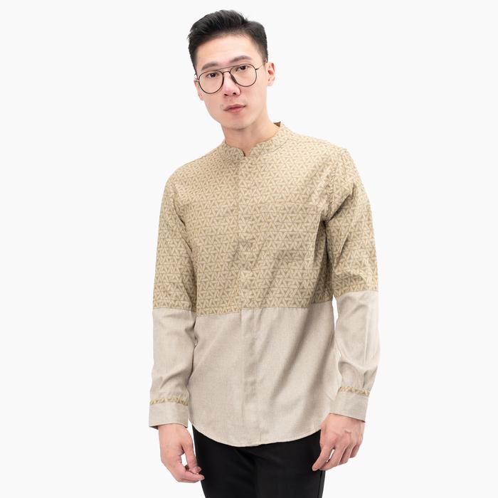 Gambar Jane Frey Clothing 8156 Kemeja Shanghai Lengan Panjang Pria M-XL 2 - AI Dusty Green, M dari Jane Frey Clothing undefined Tokopedia