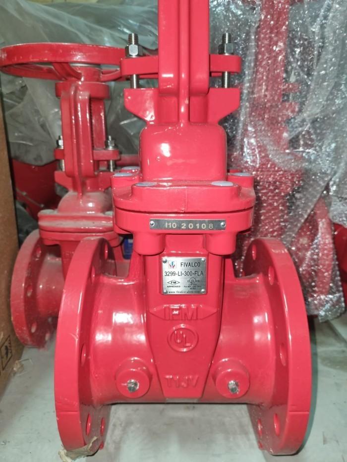 Jual Gate Valve UL FM size 12" DN 300 FIVALCO OS & Y RISING STEM UL/FM