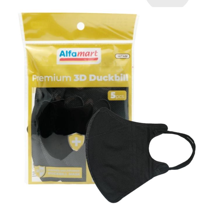 Gambar Alfamart Mask Premium 3D Duckbill Hitam 5 pcs dari CENDANA ONLINESHOP undefined Tokopedia