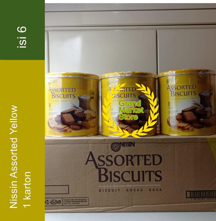 Gambar Nissin Assorted Yellow 650 gram 1 Karton isi 6 Kaleng Biskuits Yellow dari Bagus&Hemat undefined Tokopedia