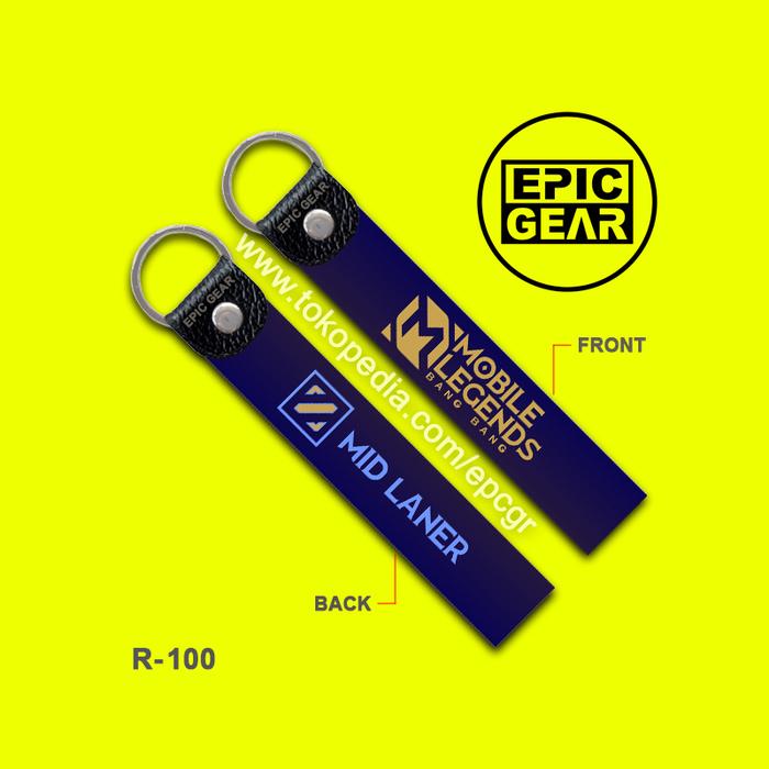 Gambar Gantungan Kunci MOBA Mid Laner Key Holder Strap Logo Lane Role Hero ML - R-Type dari Epic Gear undefined Tokopedia