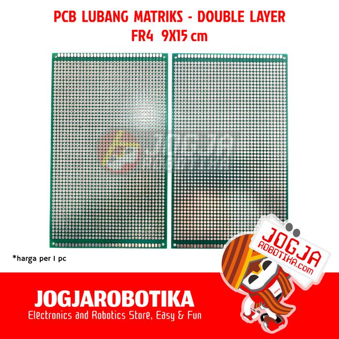 Gambar ANEKA PAPAN PCB LUBANG MATRIK MATRIKS BOLONG KAKI IC - PILIH UKURAN - 9x15 FR4 D dari Jogjarobotika undefined Tokopedia