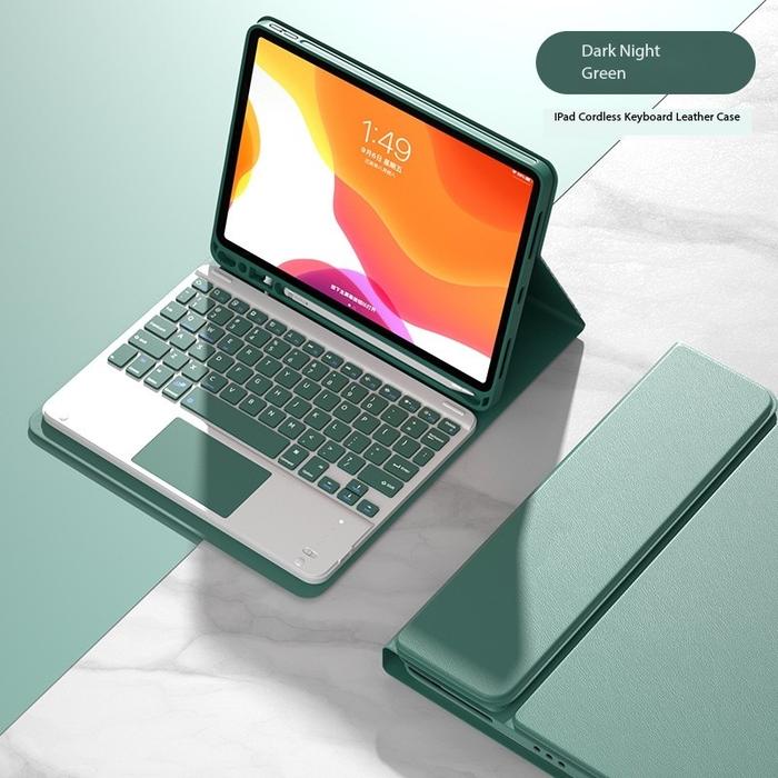 Gambar SAMSUNG TAB A7 LITE T225 T220 BOOK COVER KEYBOARD TOUCHPAD WIRELESS - Hijau lumut dari Wiii acc undefined Tokopedia