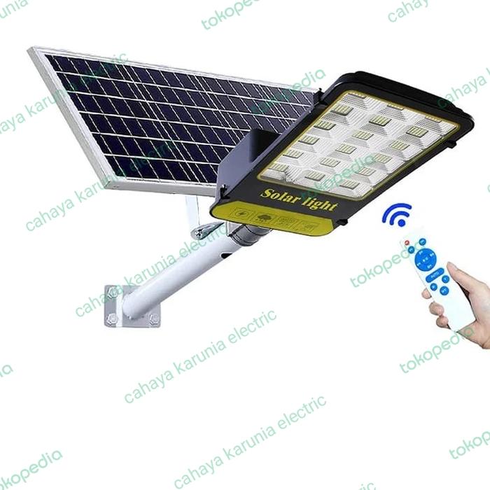 Jual lampu jalan pju solar cell tenaga surya 600 watt LED 2 in one ...