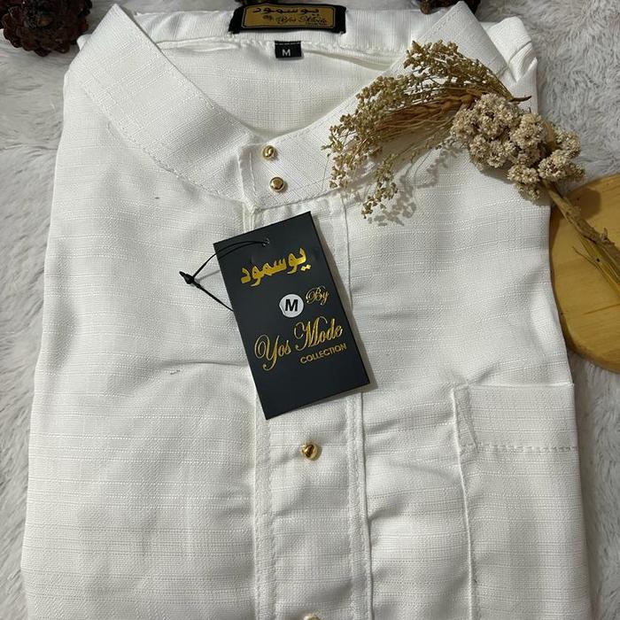 Gambar STELAN BAJU MELAYU PRIA DEWASA / SET ADAT MALAYSIA LELAKI TERLARIS - Putih Tulang, M dari TOP-AH COLECTION undefined Tokopedia