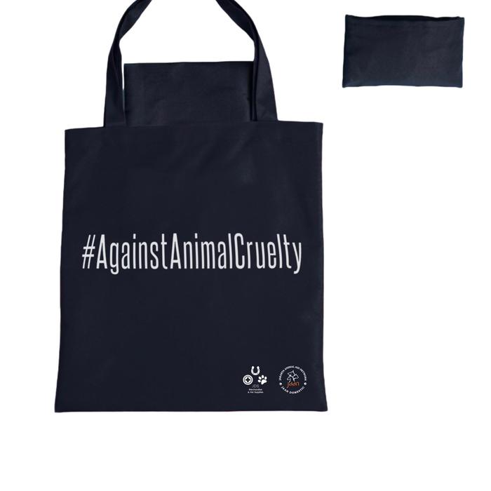 Gambar Foldable Travel Totebag #AgainstAnimalCruelty - Hitam dari JAAN Domestic Shop Kab. Bogor Tokopedia