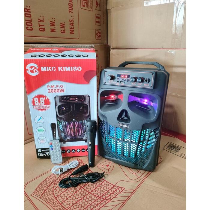 Gambar Speaker Bluetooth Portable 8.8" Inc QS 7801 WS Variasi Free Mic - Sp 78011K dari ALFARO ALL SHOP undefined Tokopedia