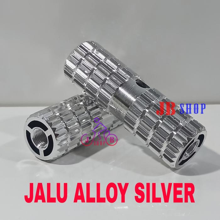 Gambar JALU INJAKAN PIJAKAN KAKI FOOT STEP SEPEDA ALLOY SET CHROME BESI 2 PCS Outdoor - ALLOY SILVER dari TAN JBSHOP_NEW undefined Tokopedia
