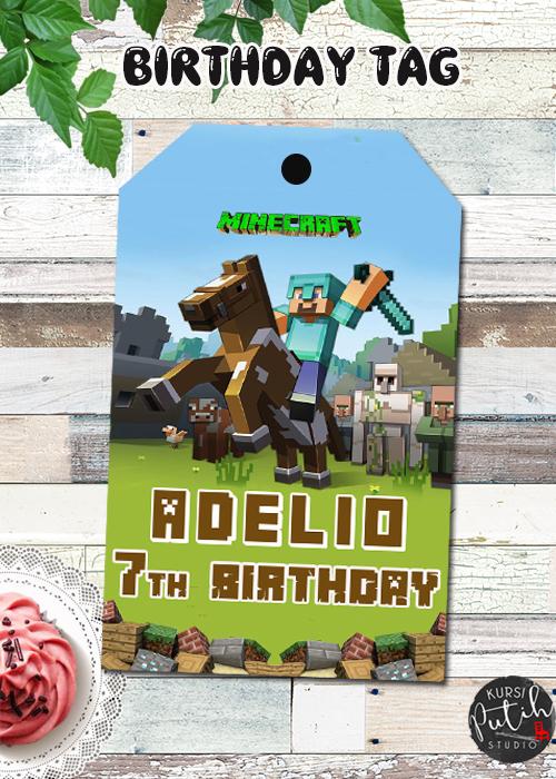 Gambar Gift Tag / Birthday Card Tag / Ucapan Ultah Anak tema roblox - Biru dari KursiPutihStudio_NEW undefined Tokopedia