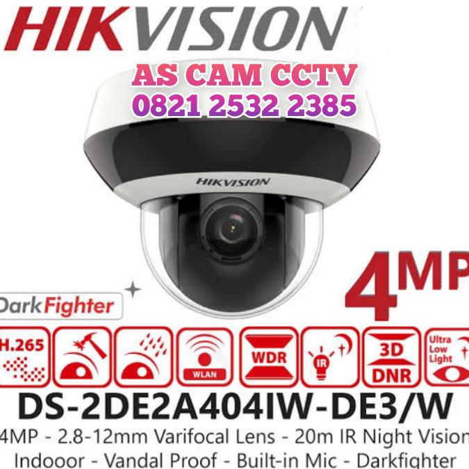 Jual IP PTZ HIKVISION 4MP 4X Zoom DARK FIGHTER DS-2DE2A404IW-DE3