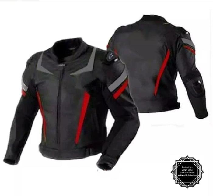 Jual jaket pria keren bikers touring safety ridding body fit - Custom ...
