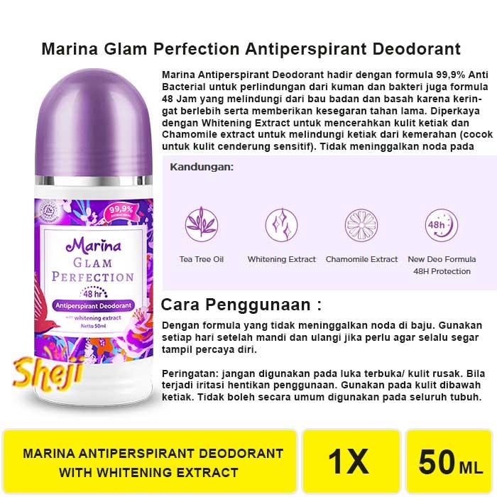 Gambar MARINA ANTIPERSPIRANT DEODORANT 50ML - MRN DEO UNGU dari Sheji undefined Tokopedia