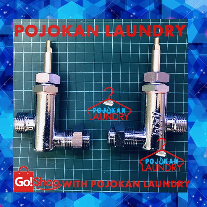 Gambar Kran Masuk Air Nagamoto 25 Liter / 35 Liter. Kran Corong Masuk Air Tabung Nagamoto Gb 27/Gb 38 - Tanpa Knob dari Pojokan Laundry undefined Tokopedia