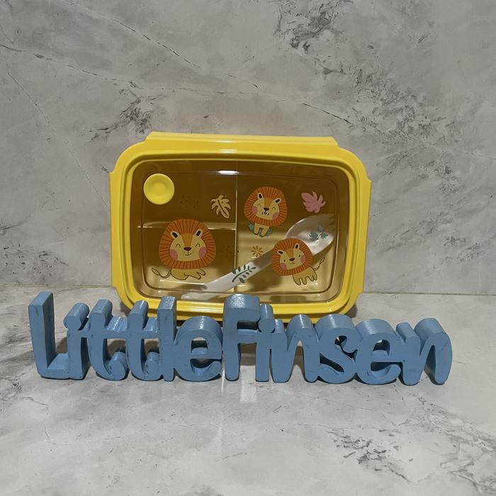 Gambar Lunch box anak bpa free unicorn dino mobil/kotak makan anak sekat tiga - Lion dari Littlefinsen undefined Tokopedia