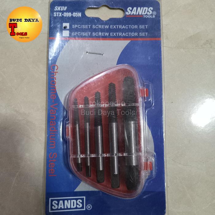 Gambar SANDS TOOLS | SCREW EXTRACTOR SEKRUP 6 PCS HAND TOOLS dari Budi Daya Tools undefined Tokopedia