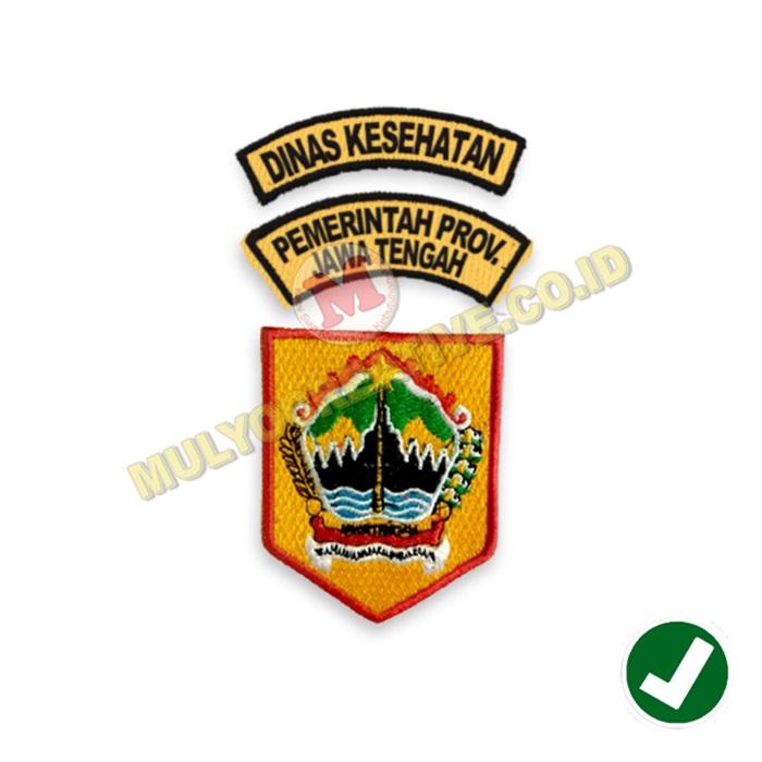 Gambar Bed Bordir Logo Dinas Provinsi Jawa Tengah - Bordir Pemprov Jawa Tenga - Dinas Kesehatan dari Mulyocreative co id undefined Tokopedia