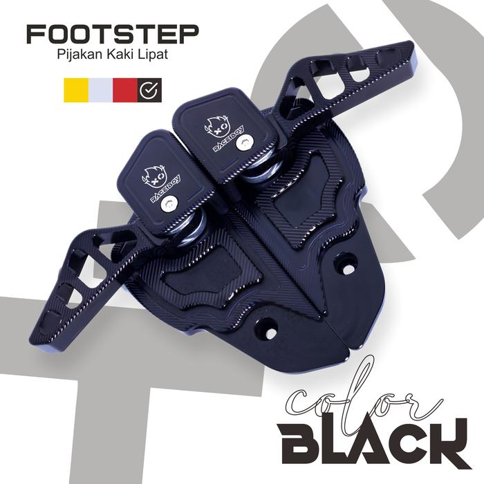 Gambar Footstep Race Boy CNC Vespa Sprint Primavera - Full Black dari Legend Motor Shop Id undefined Tokopedia