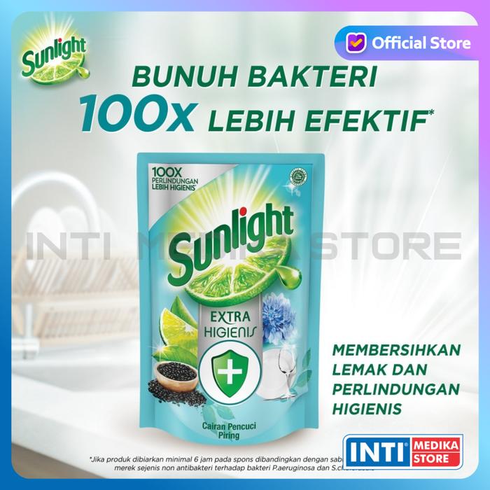 Gambar SUNLIGHT - Sabun Cuci Piring 650ml | Cairan Pencuci Piring Anti Bau Plastik - Habbatussauda dari INTI MEDIKA STORE undefined Tokopedia