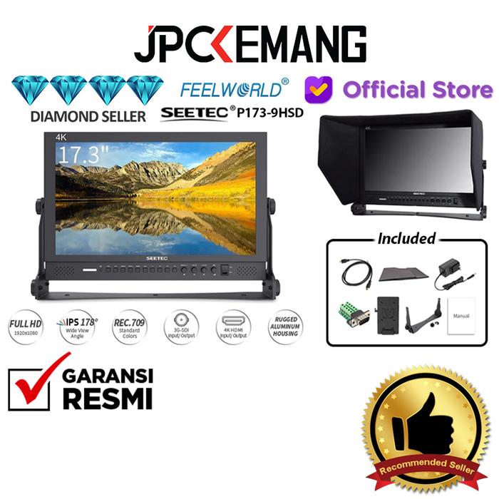 Gambar Monitor Kamera Feelworld SEETEC P173 9HSD 17.3Inch 4K GARANSI RESMI dari JPC Kemang undefined Tokopedia