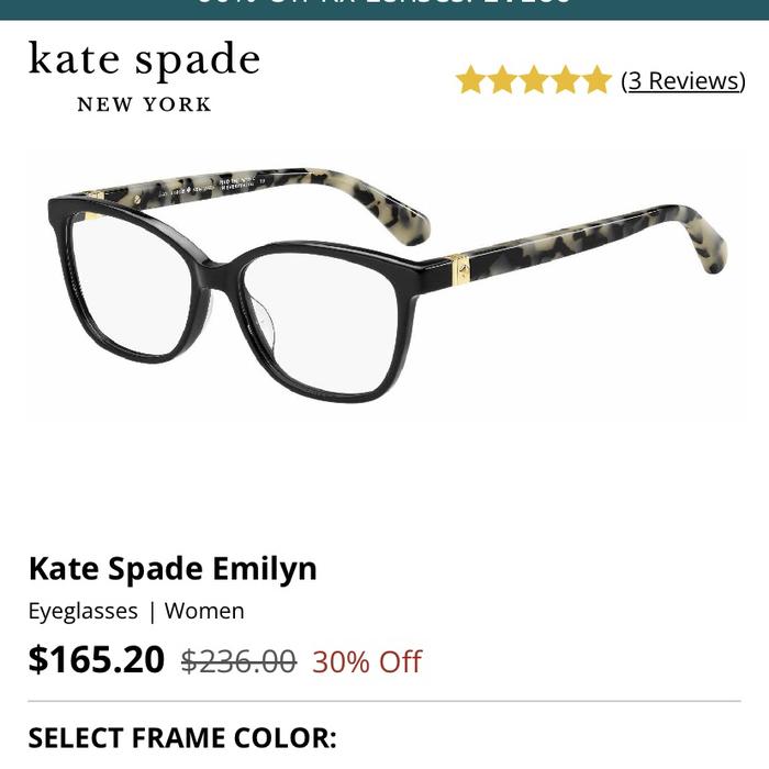 Kacamata Kate Spade Cat Eye Kate Spade Milena 086 Women's Cat Eye