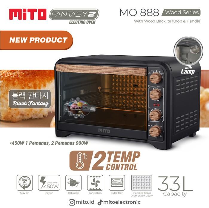 Gambar Mito Oven Fantasy 2 MO 888 33 liter / MO888 Fantasy 2 Wood Series - MO-888 Hitam dari MIAMI ELEKTRONIK_NEW undefined Tokopedia