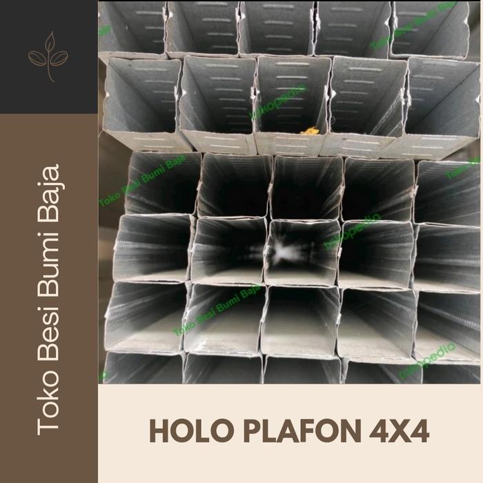 Gambar Holo 4x4 / hollow 4x4 / rangka holo plafon 4x4 dari Toko Besi Bumi Baja undefined Tokopedia