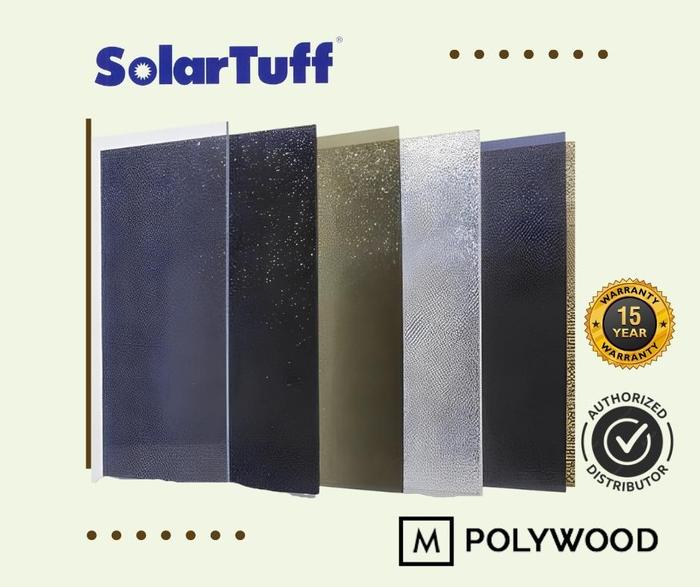 SolarTuff Solid Premium Polycarbonate Sheet (SolarFlat) 3mm, Plain Grey  di Mpolywood Tokopedia
