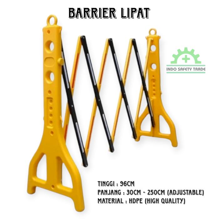 Jual Board Barrier Lipat Expandable Palang Jalan Batas Area Portable ...